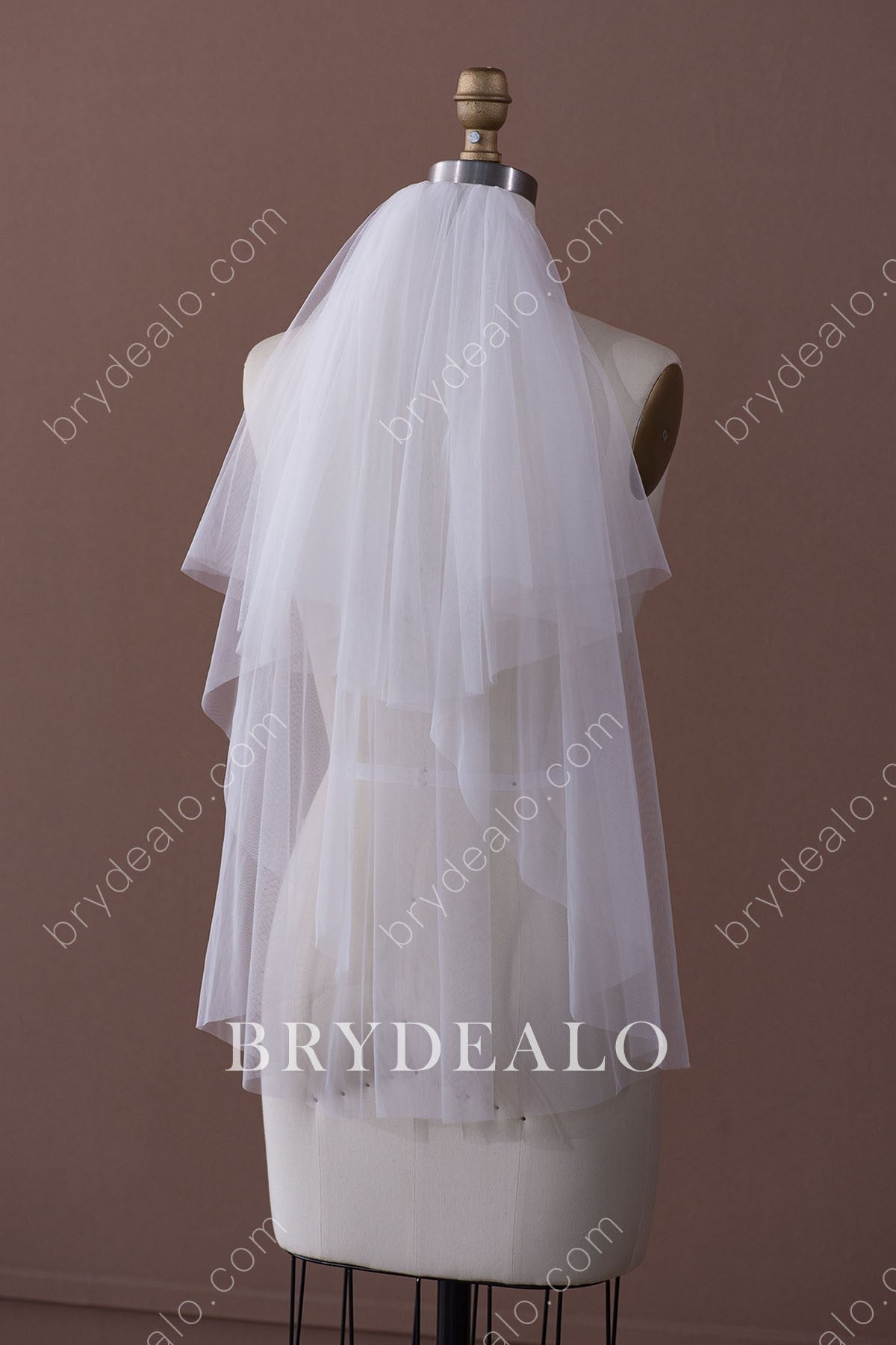 two-tier waterfall wedding veil online