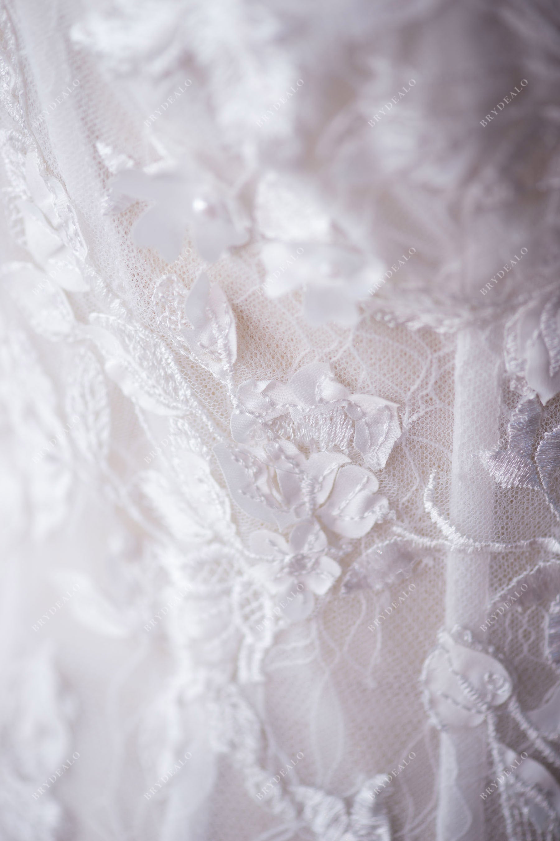 Visible Boning Lace Wedding Dress