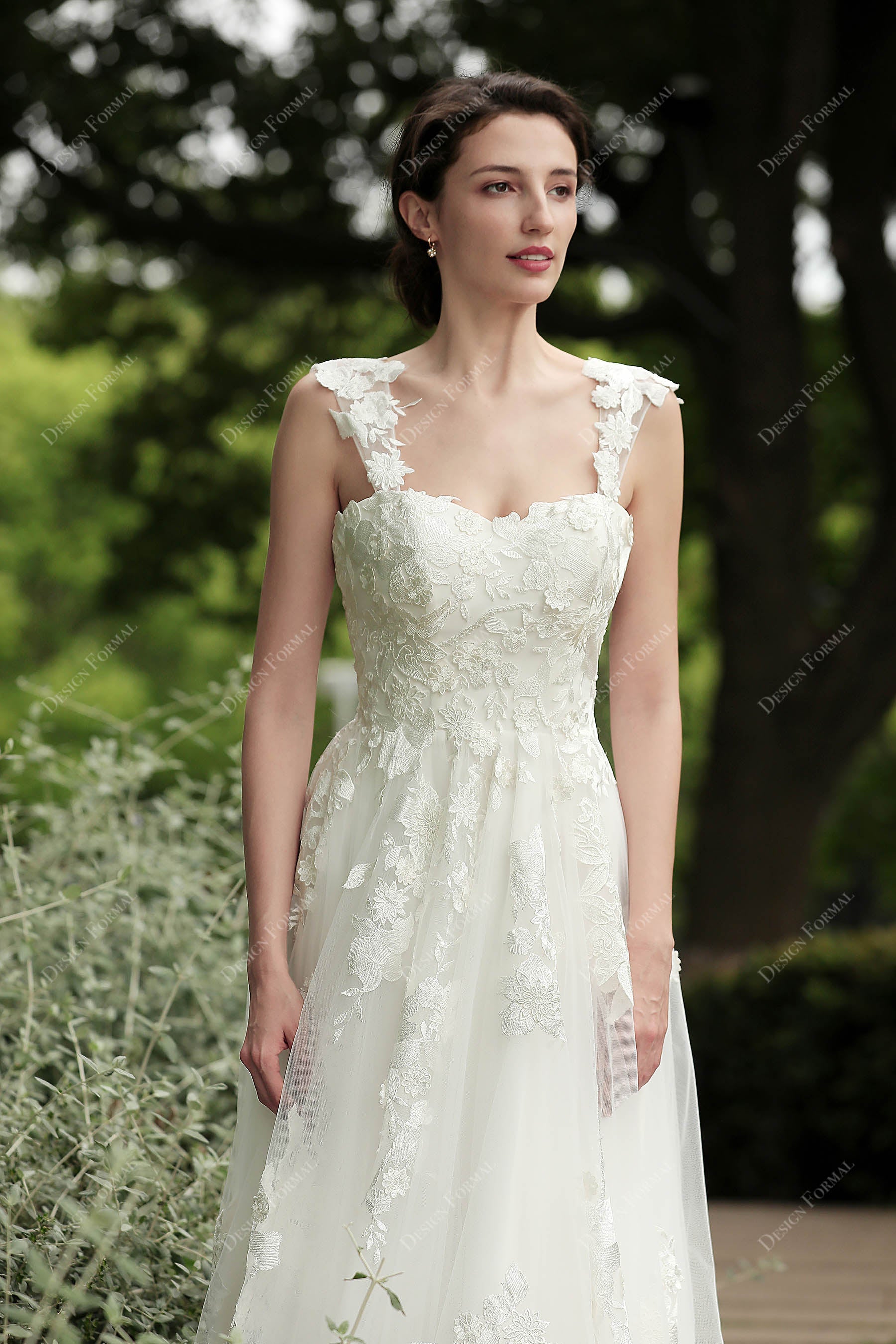 Sweetheart Neck Corset Spring Wedding Dress