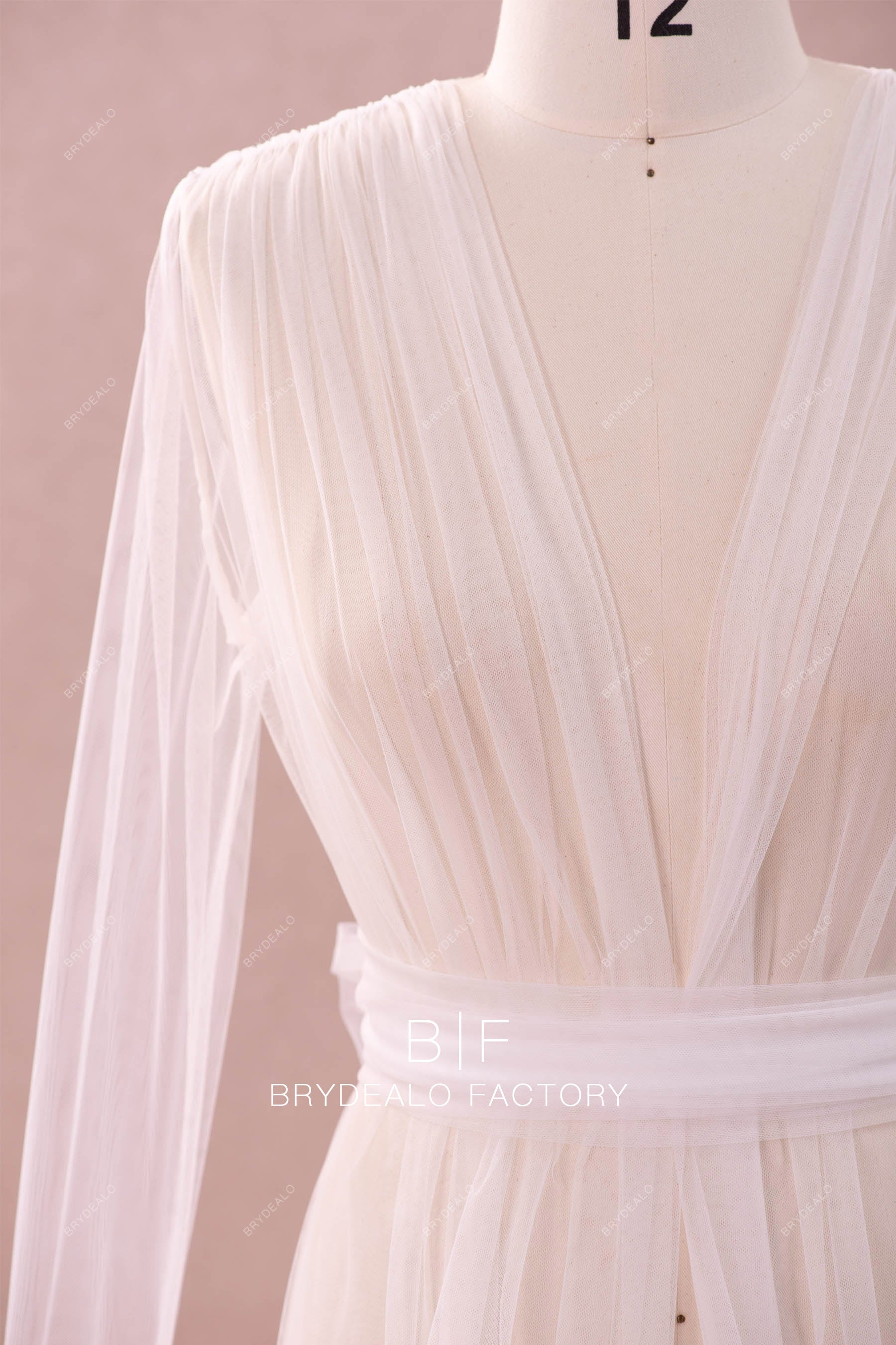 ultra soft sheer wedding robe 