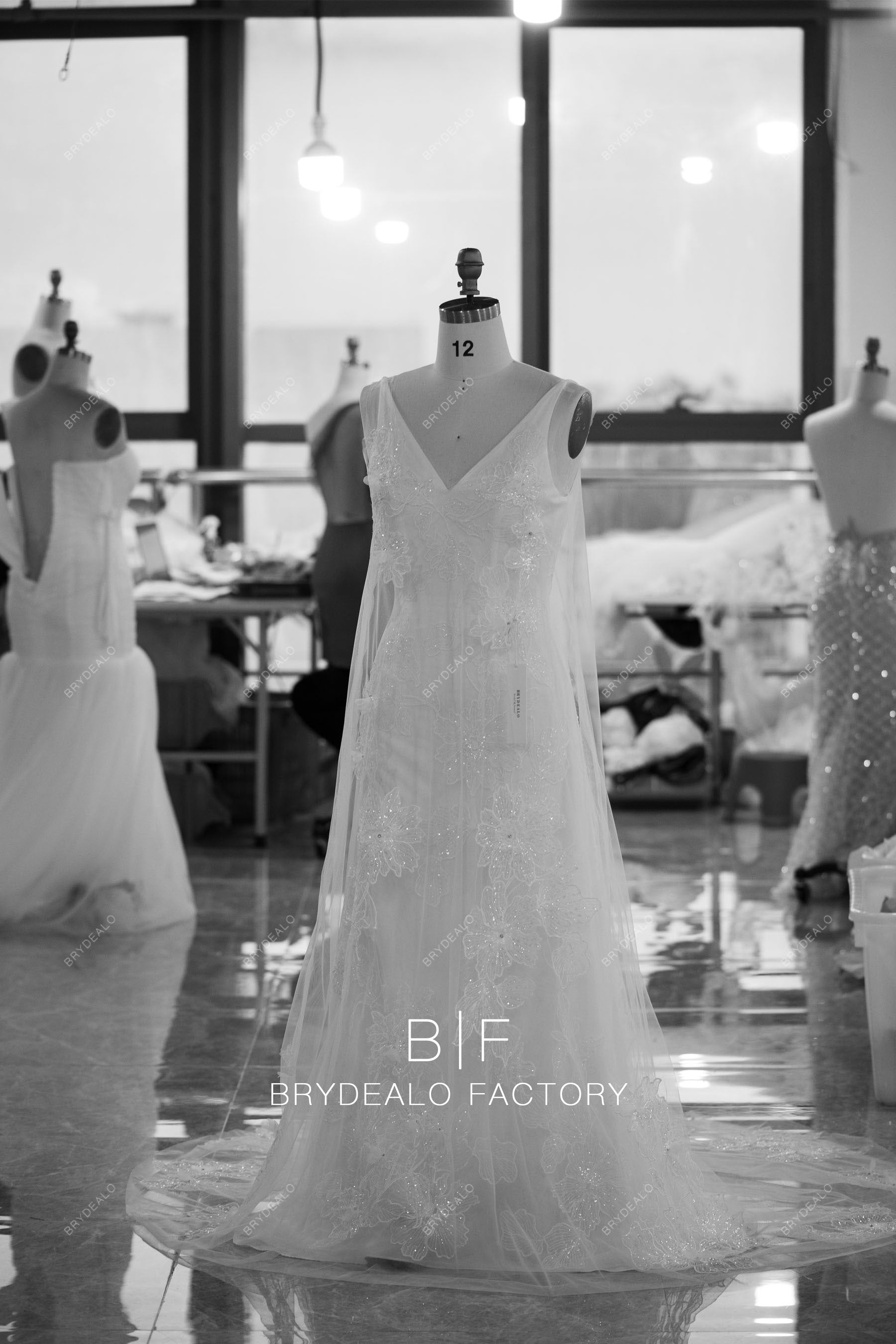 designer detachable illusion robe lace mermaid bridal dress