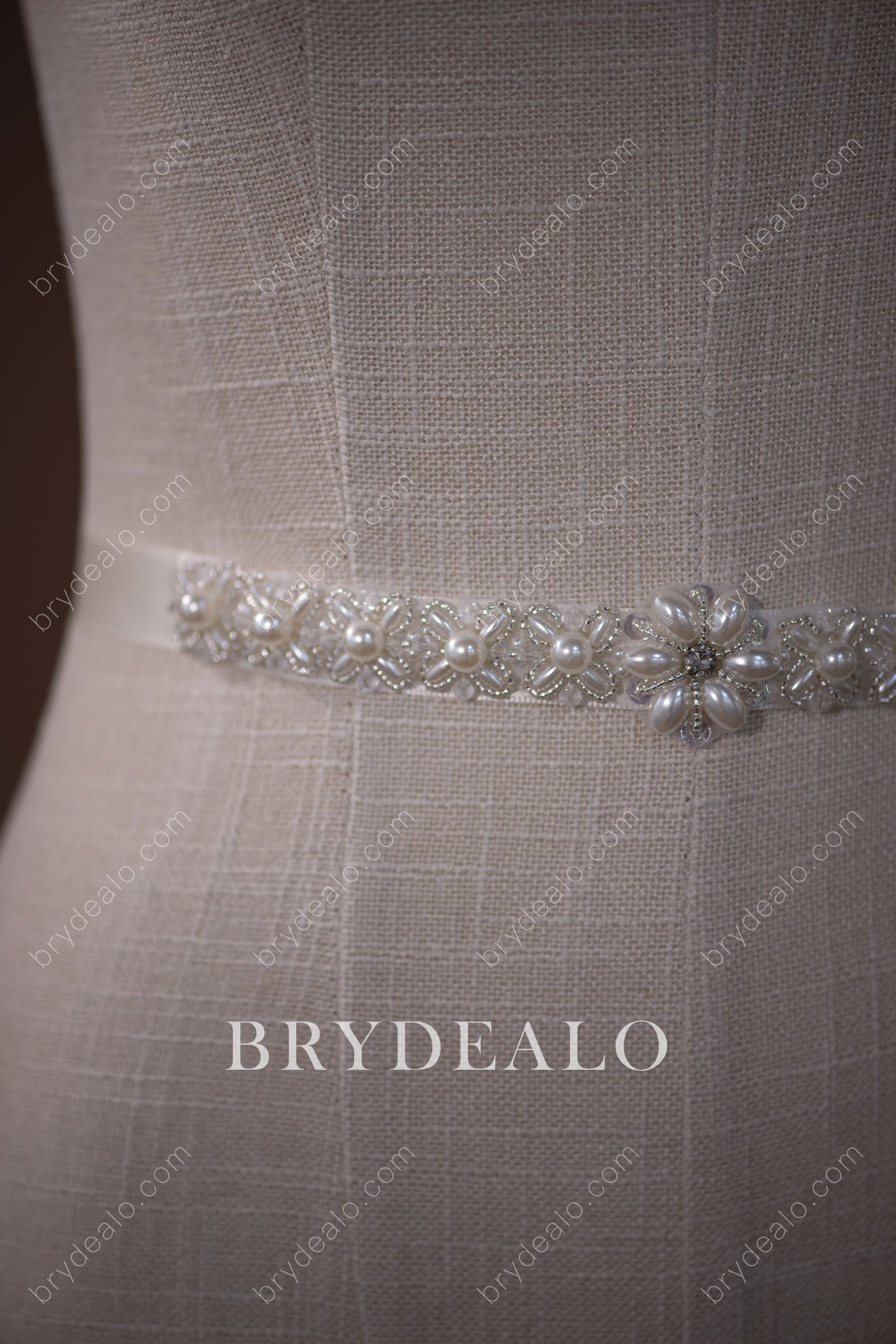Best Pearls Crystals Bridal Sash Online
