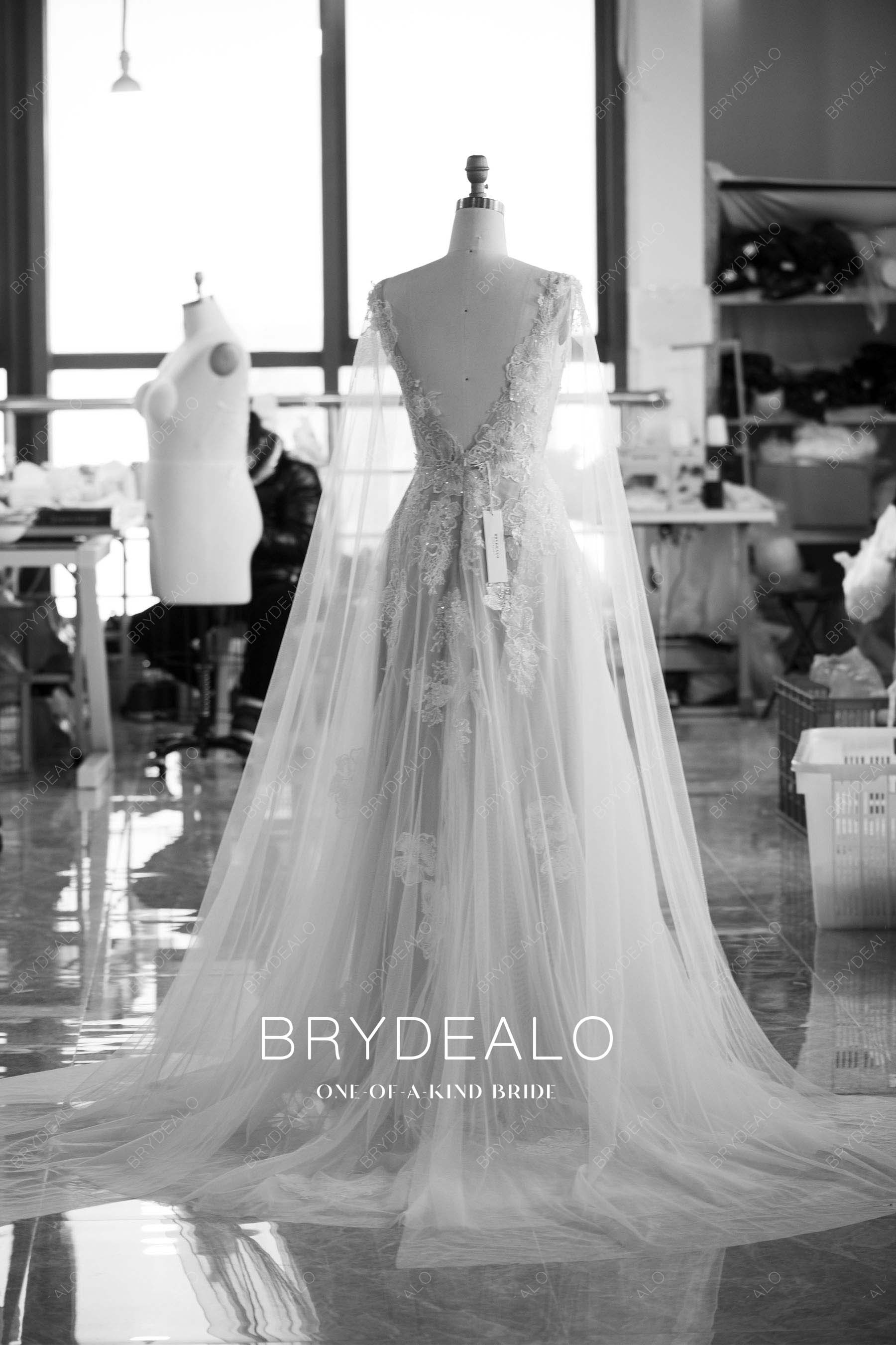 hand-made shoulder veils fall wedding dress