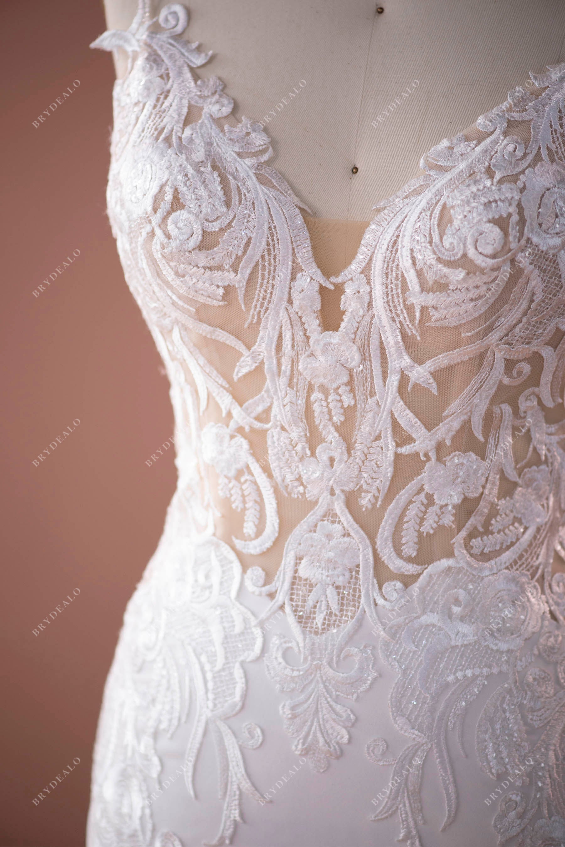 boho lace designer bridal gown 