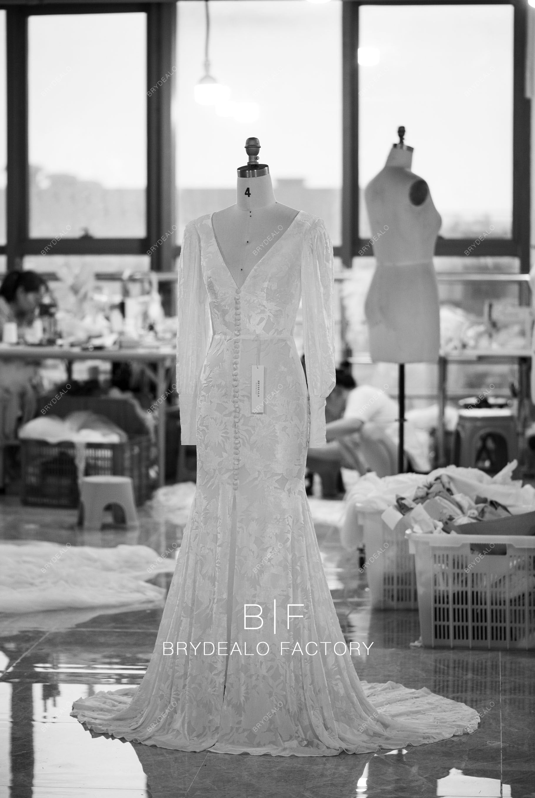 custom vintage velvet fit and flare spring fall wedding dress
